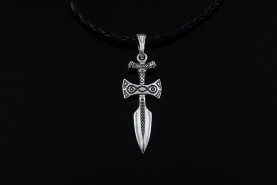 Sterling Silver Amulet of Talos LARP Pendant ...