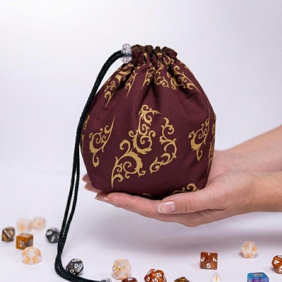 Large dice bag for tabletop rpg players, DnD ...