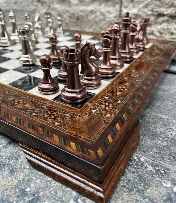 Large Chess Set 100% Handmade Solid Rosewood ...