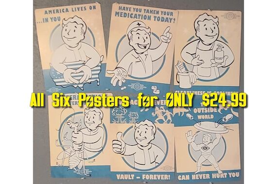 Un-Official Handmade Fallout Vault Posters...