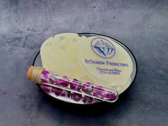 CUSTOM MADE Platinum Silicone Dice Molds + Ma...