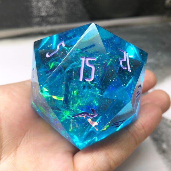 Mermaid’s Treasure - Sea Blue 50mm Resin D2...