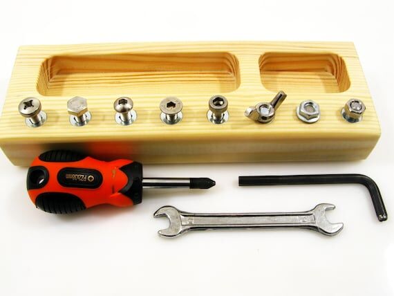 Montessori Screwdriver Board: Wooden Practica...