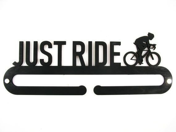 Cyclist Medal Holder: Personalized Wooden Tro...