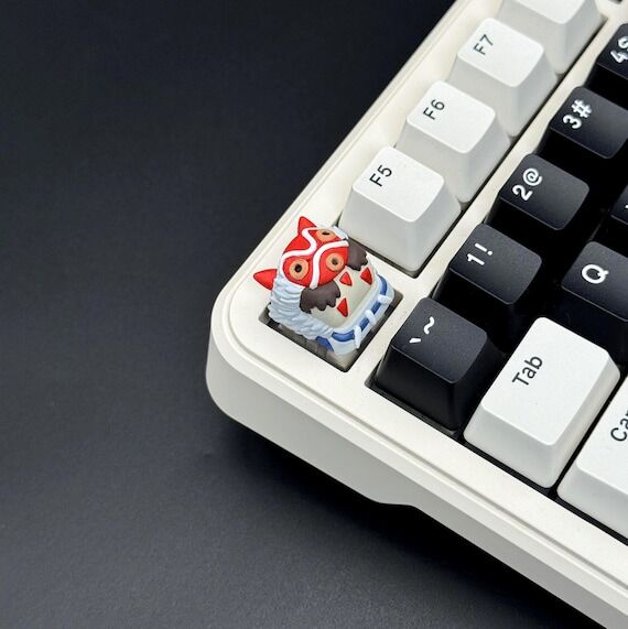 Wolf Princess Artisan Keycap | Hand Painted R...