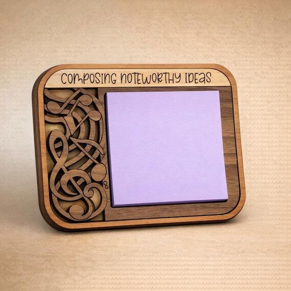 Music Lover Gift | Music Sticky Note Holder |...