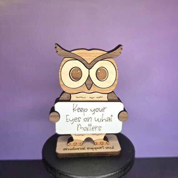 Emotional Support Owl — Personalized Laser ...