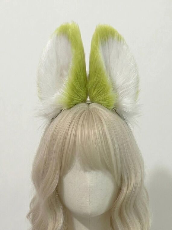 Green Apple Bunny Ears Headband (Custom 40 co...