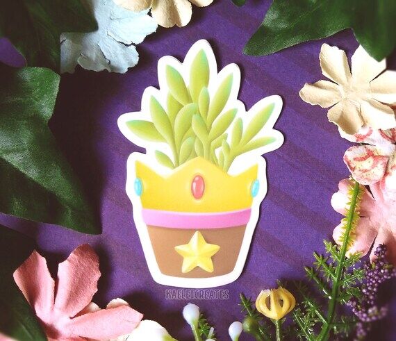 Princess Peach Succulent Sticker / Magnet...