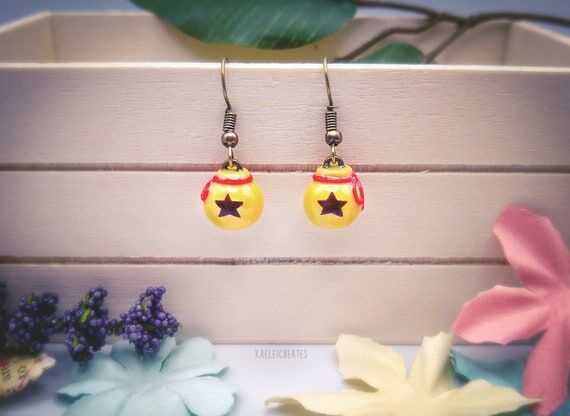 Animal Crossing Bell Bag Earrings: Handmade P...