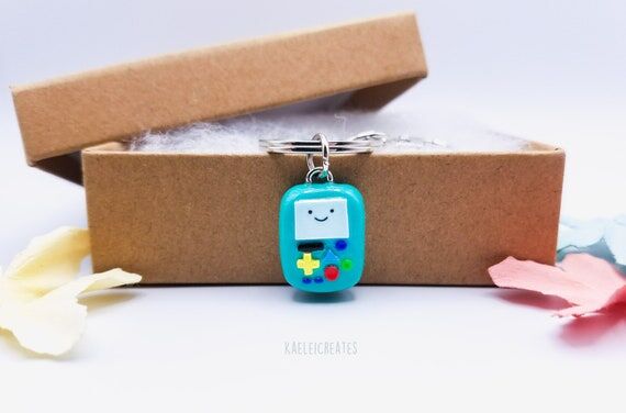 Adventure Time BMO Charm: Handmade Polymer Cl...