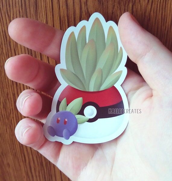 Pokeball Succulent Sticker / Magnet...