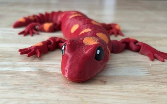 3D Printed Fire Salamander: Flexi Salamander,...