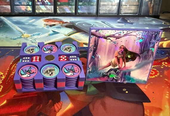 Custom Handmade Set - Lorcana Token Box & Tok...