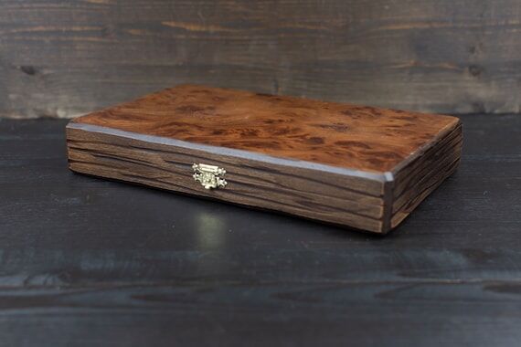 Small Olive Wood Backgammon Set – Handmade ...