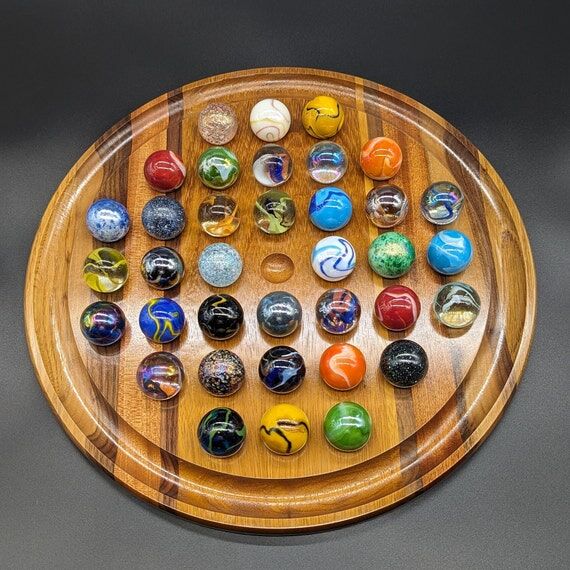 16" Colossal Marble Solitaire 36 hole ve...