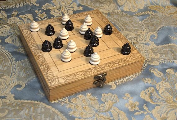 Handcrafted Nine Men's Morris Game: Also Know...