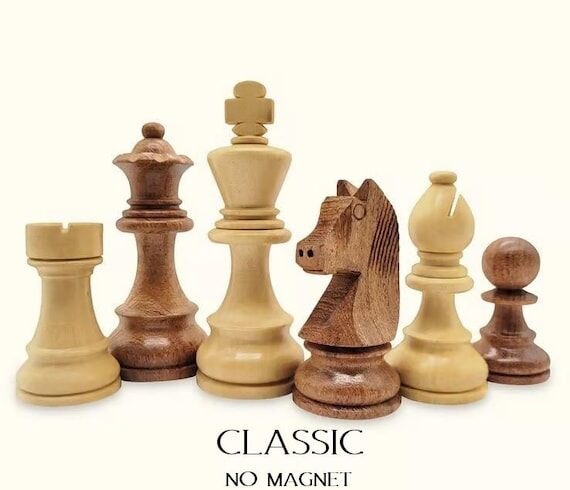Handmade wooden chess pieces by MELIA Games ...