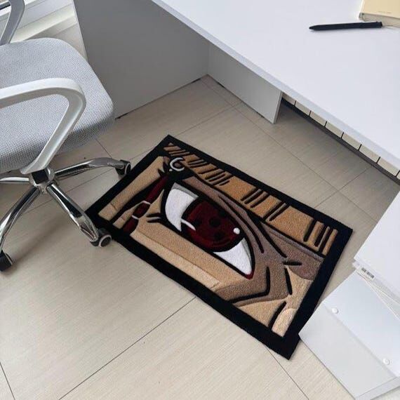 Anime Inspired Tufted Rug, Custom Character R...