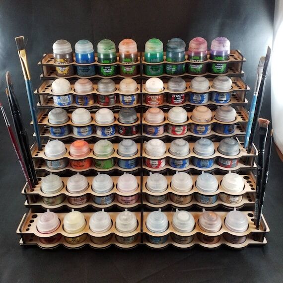 Grimdark Paint Station | Holds 98 | Paint Pot...