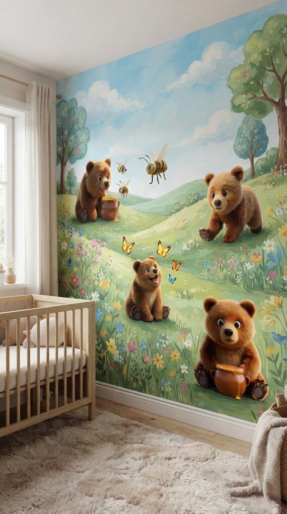 Benny Bear Collection | Fabric Wall Decals ...