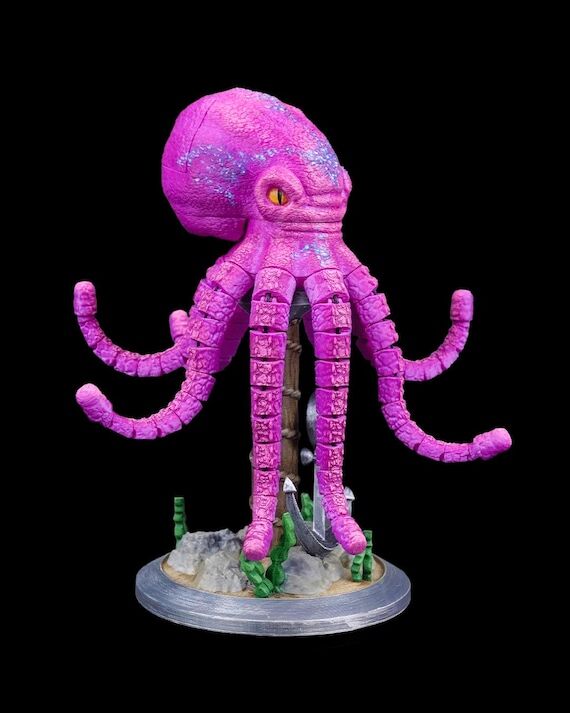 Animatronic Octopus - Desktop Toy - White Unp...