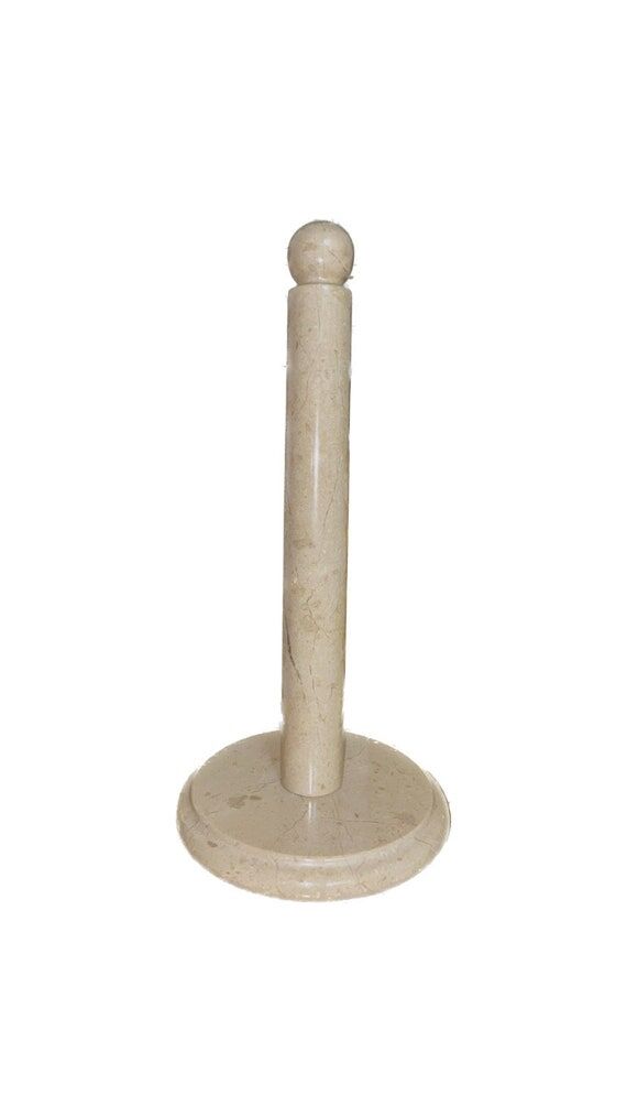 Handcrafted Marble Paper Towel Holder - Beige...