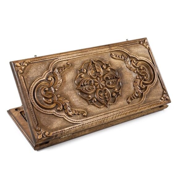 Ornamental Bas Relief Backgammon Set: PERSONA...