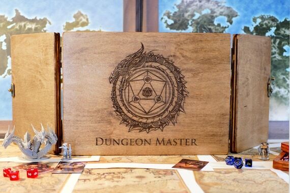 Personalized Custom Wood Dungeon Master Scree...