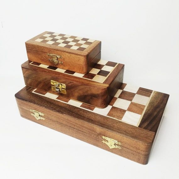 Personalised Chess Set - Handmade Magnetic Fo...