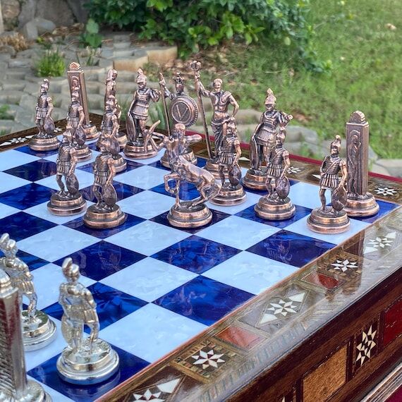 Luxury Ancient Greek Mythology Chess Set| 15&...