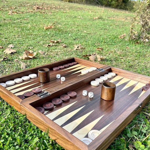 Personalized Wooden Backgammon Set Boyfriend ...