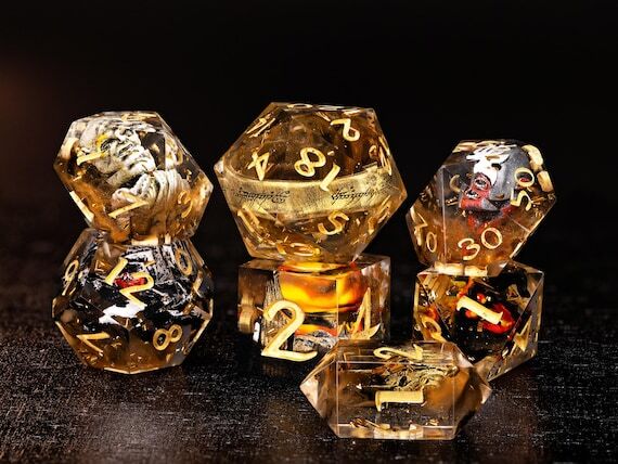 Magic Dice, Handmade Dice, Dice Set, DND Dice...
