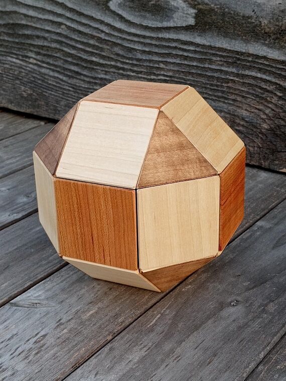 Rhombicuboctahedron Puzzle: Cherry, Maple Woo...