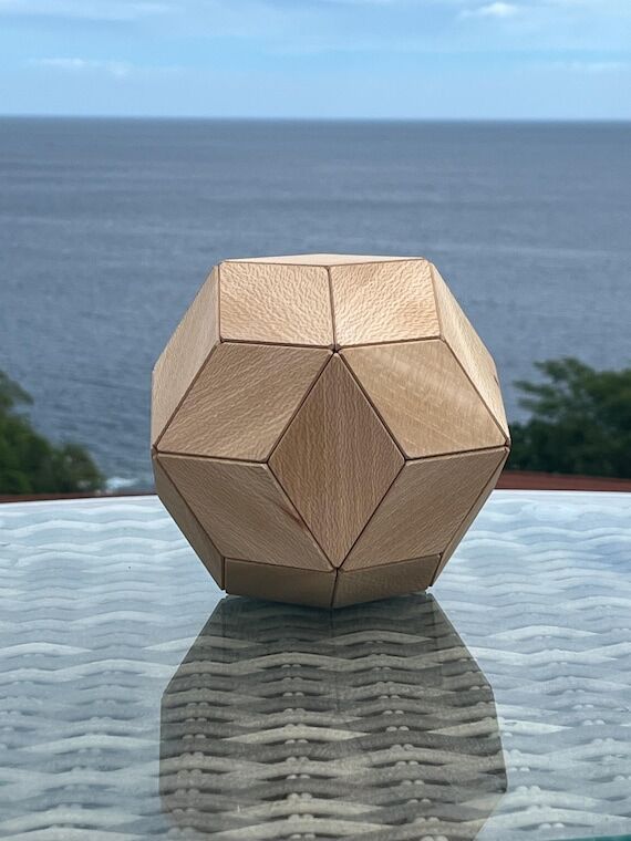 Rhombic Triacontahedron Puzzle out of Sycamor...