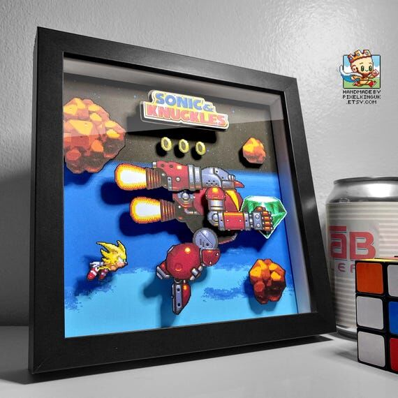 Sonic & Knuckles Doomsday Zone Pixel Art Shad...