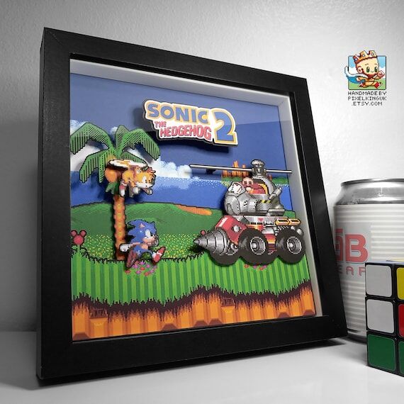 Sonic the Hedgehog 2 Boss Battle Pixel Art Sh...
