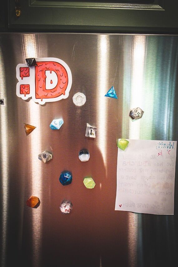 Recycled Dice Magnets...