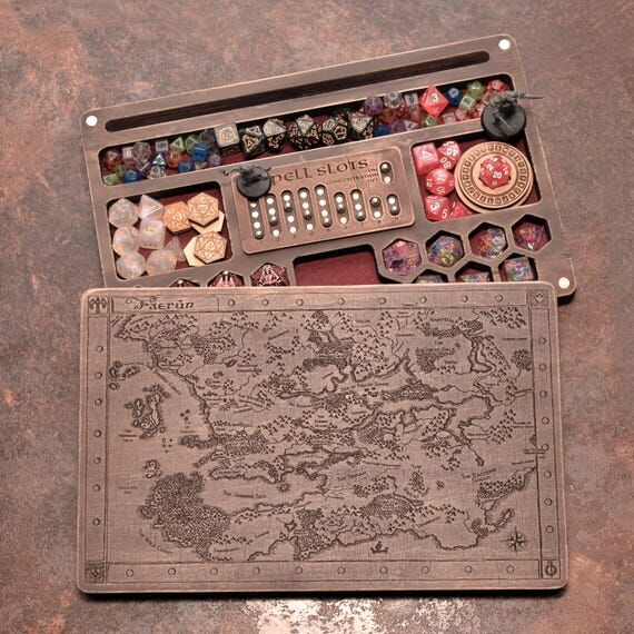 Personalized Dice Box with Magnetic Spell Slo...