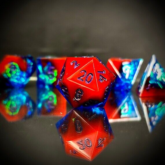 SharpEdge Resin Dice Set- "Cobalt Comet&...