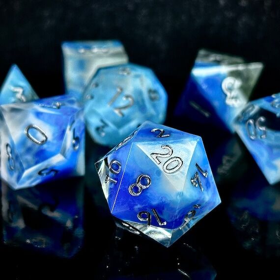 SharpEdge Resin Dice Set- "Celestial Day...