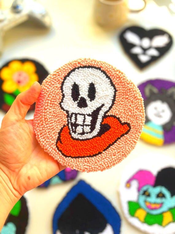Undertale & Deltrune Punch Needle Coaster –...