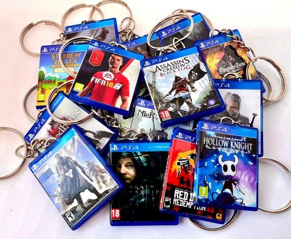 PS4 Mini Game case Keychain for a Playstation...