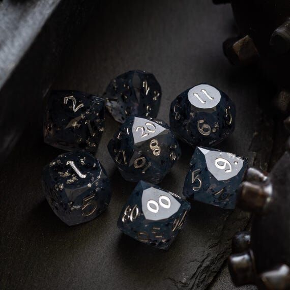 Dwarf Cut Smoky Midnight Handmade Resin DND D...
