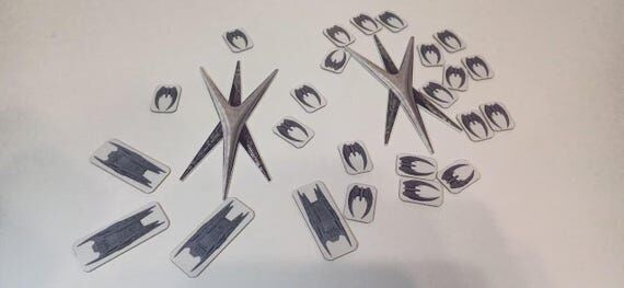 Handmade!!! Cardboard Ship Tokens for the boa...
