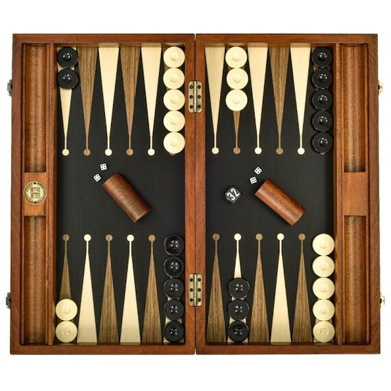 Handmade Wooden Backgammon Set, Personalized ...