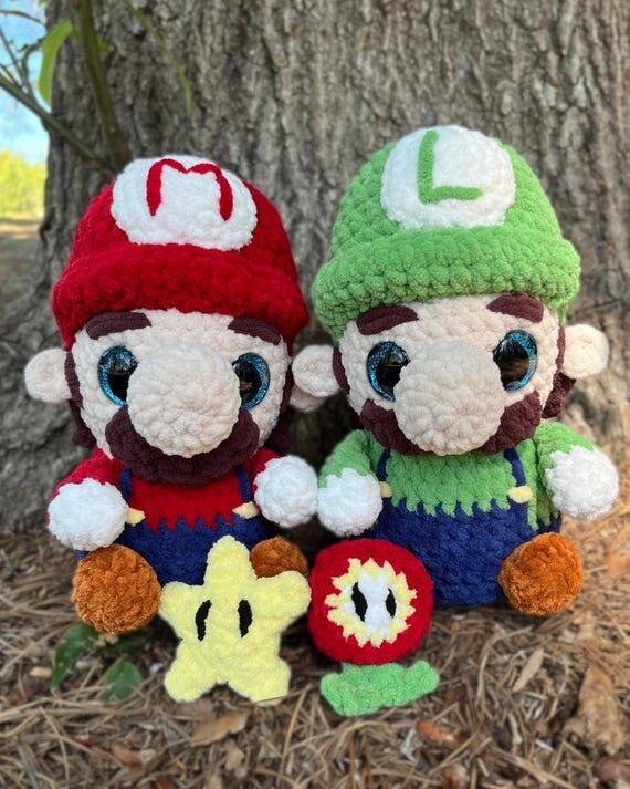 Plumber Bros Plushies | Video Game Inspired A...