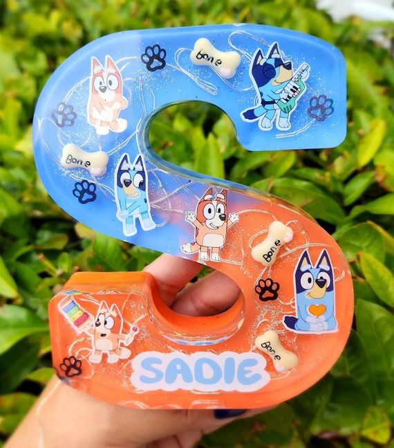 Handmade Resin LED Letter Lamp: Cartoon Chara...