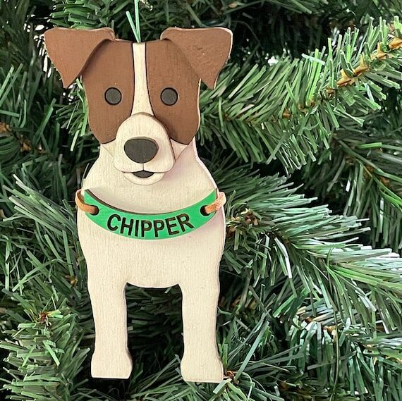 Jack Russell Personalized Christmas Ornament ...