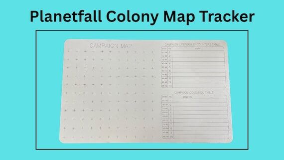 Five Parsecs from Home: Planetfall Colony Map...